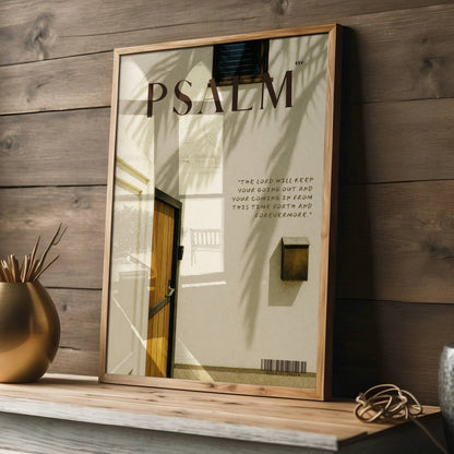 Safe Home Nº 2 Psalm 121:8 Christian wall art print by Olives & Grace fine art scripture print