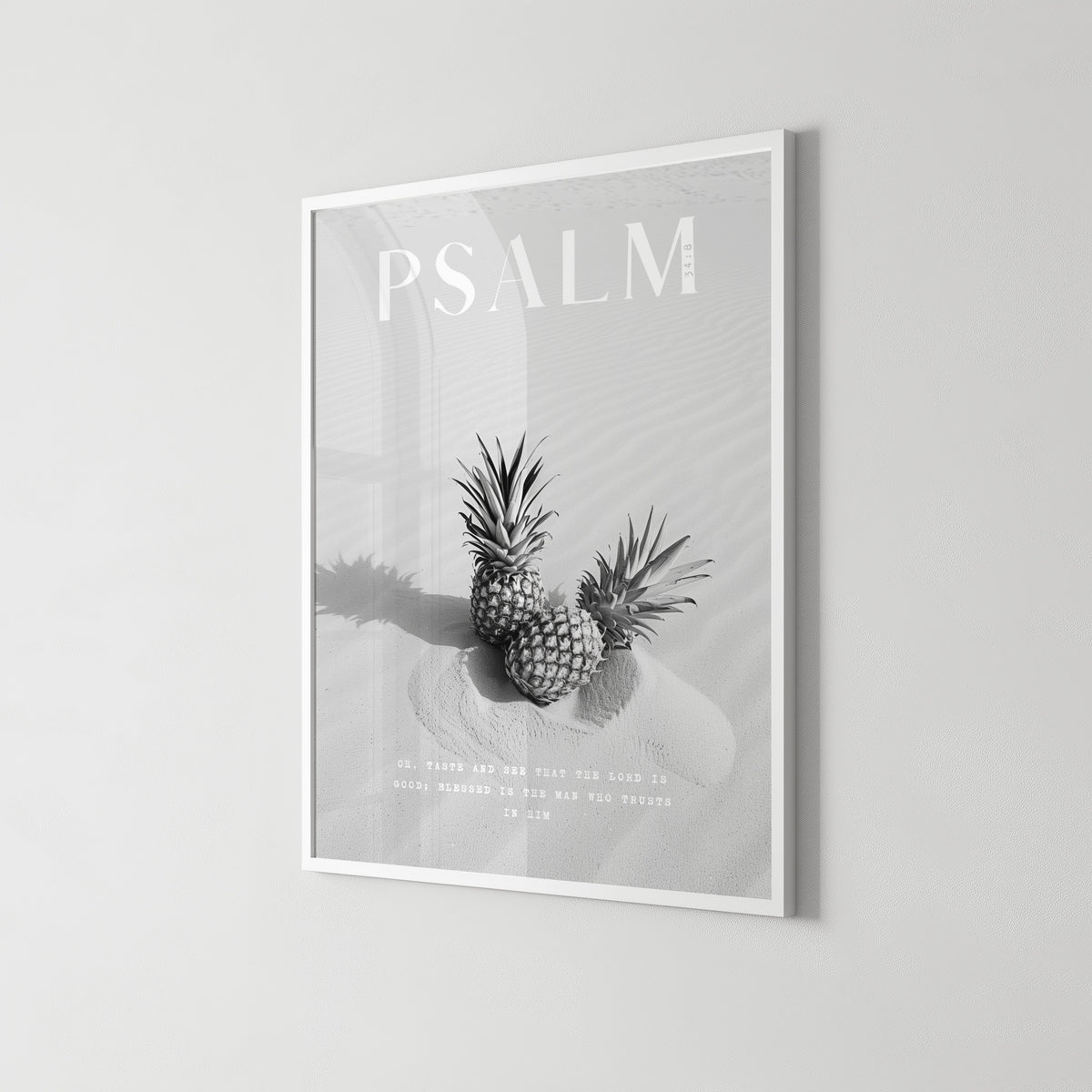 TASTE Psalm 34:8 Christian wall art print by Olives & Grace fine art scripture print