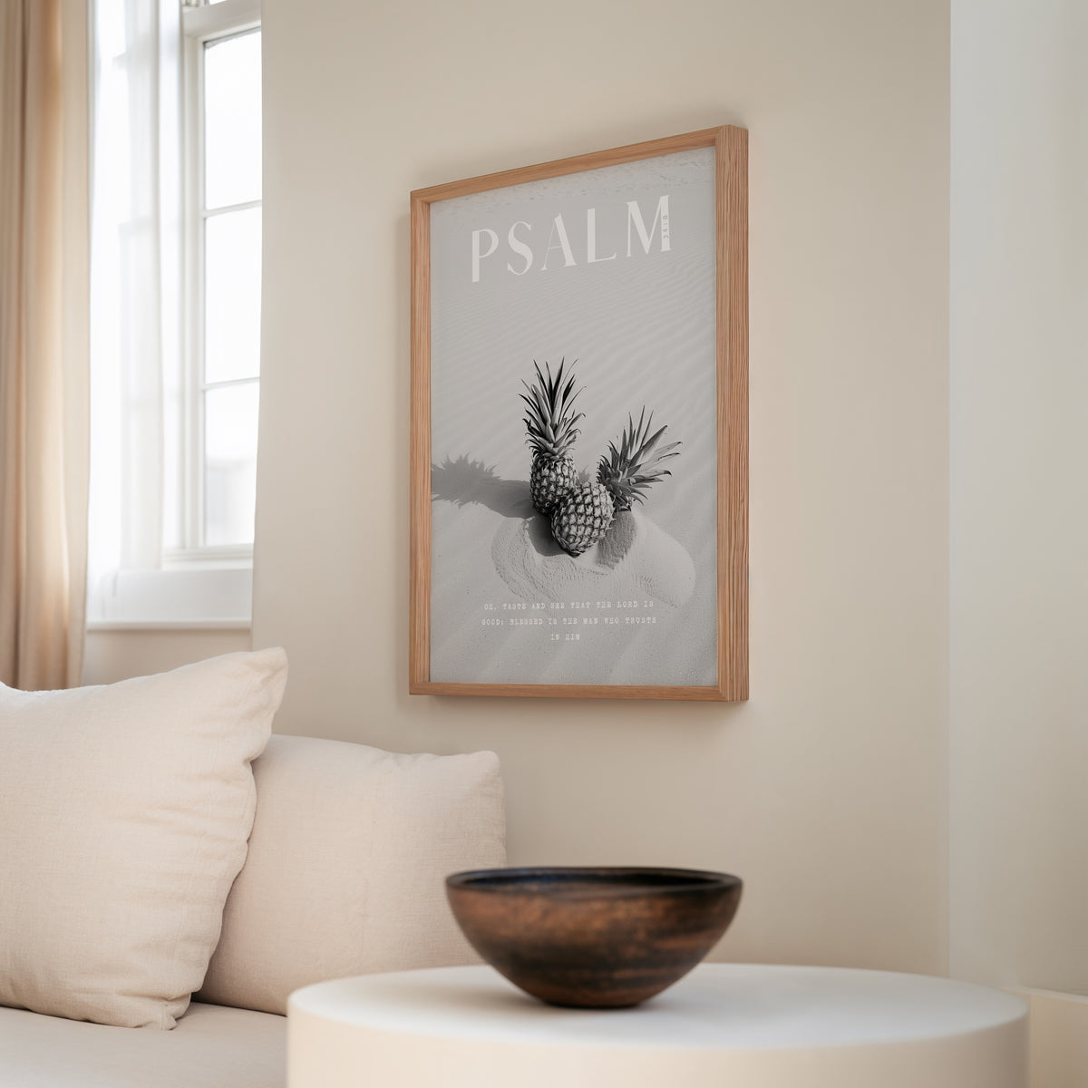 TASTE Psalm 34:8 Christian wall art print by Olives & Grace fine art scripture print