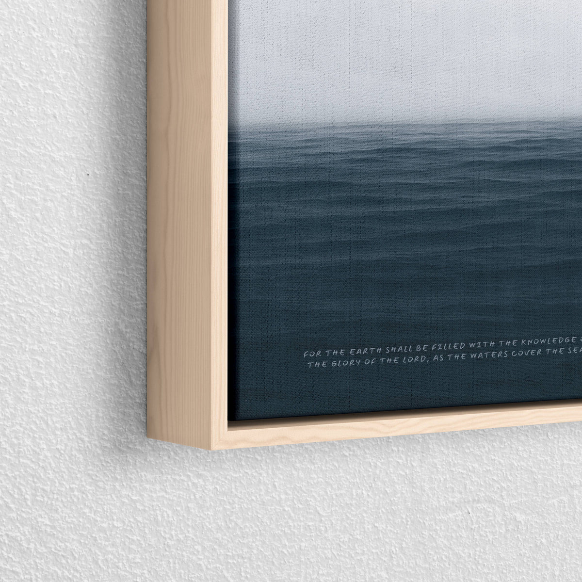 The Sea Nº 1 Habakkuk 2:14 Christian wall art print by Olives & Grace fine art scripture print