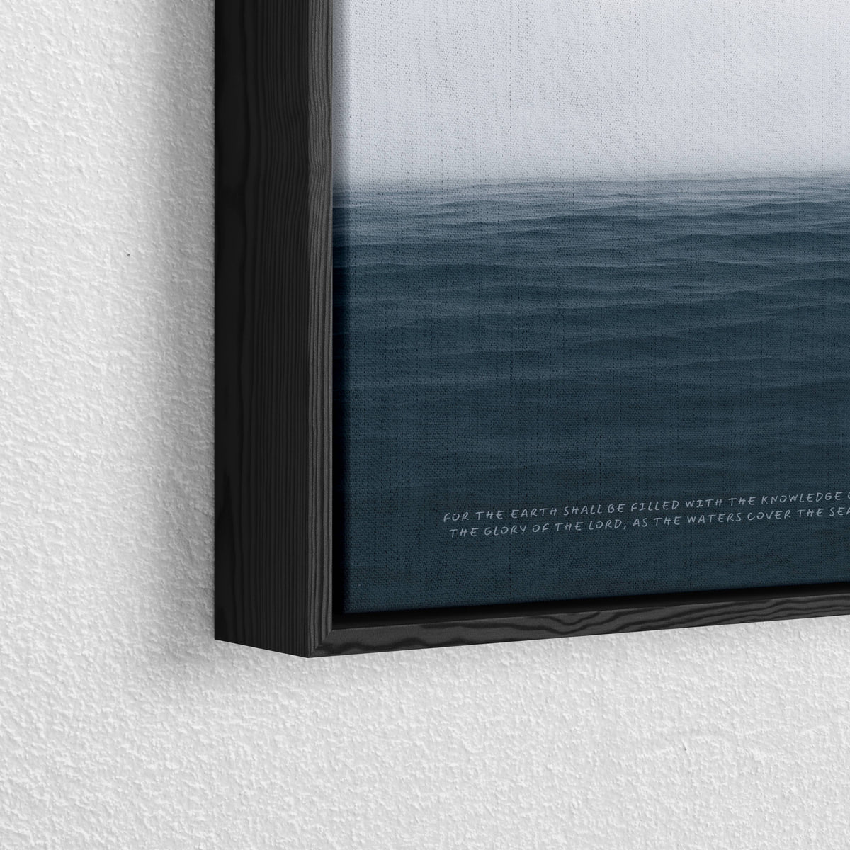 The Sea Nº 1 Habakkuk 2:14 Christian wall art print by Olives & Grace fine art scripture print