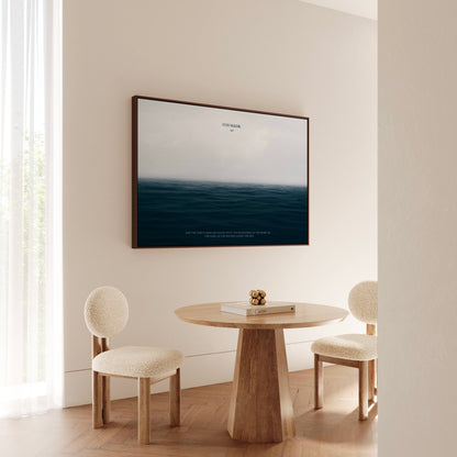 The Sea Nº2 Habakkuk 2:14 Christian wall art print by Olives & Grace fine art scripture print