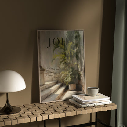 The Vine John 15:5 Christian wall art print by Olives & Grace fine art scripture print