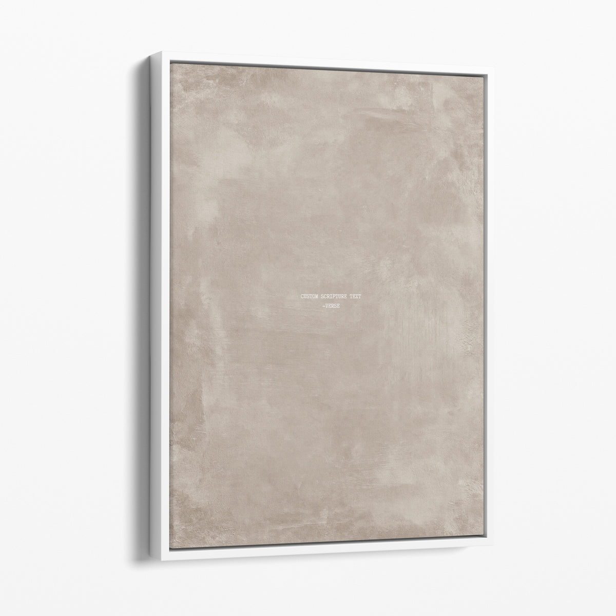 Oat scripture art print with a custom verse in a white frame